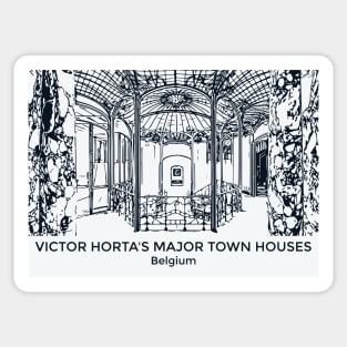 Victor Horta's Major Town Houses - Belgium Sticker